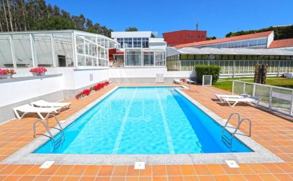 Pension Compostela Inn Cacheiras Bagian luar foto